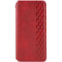 Шкіряний чохол-книжка GETMAN Cubic (PU) для Samsung Galaxy M35 5G Червоний  (ITS-L-00000073501_3)
