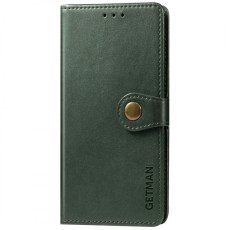Шкіряний чохол-книжка GETMAN Gallant (PU) для Xiaomi Redmi 13 4G/Poco M6 4G Зелений  (ITS-L-00000072261_1)