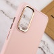TPU чохол Bonbon Metal Style для Samsung Galaxy A14 4G/5G Рожевий/Light pink
