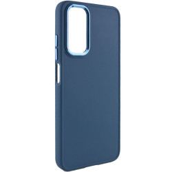 TPU чохол Bonbon Metal Style для Samsung Galaxy A14 4G/5G Синій/Cosmos blue