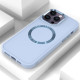 TPU чохол Bonbon Metal Style with MagSafe для Apple iPhone 16 Pro (6.3') Блакитний/Mist Blue