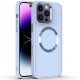 TPU чохол Bonbon Metal Style with MagSafe для Apple iPhone 16 Pro (6.3') Блакитний/Mist Blue