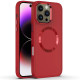 TPU чохол Bonbon Metal Style with MagSafe для Apple iPhone 16 Pro (6.3') Червоний/Red