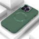 TPU чохол Bonbon Metal Style with MagSafe для Apple iPhone 16 Pro (6.3') Зелений/Pine green