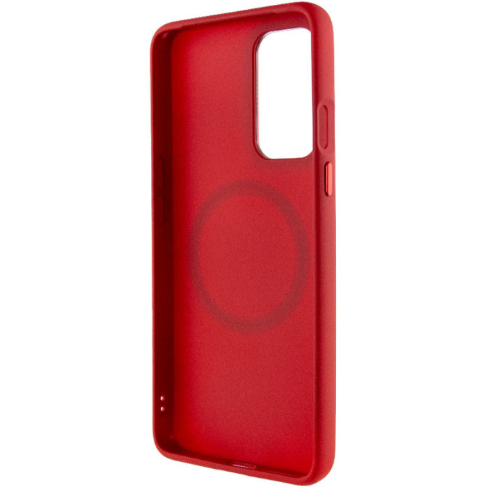 TPU чохол Bonbon Metal Style with MagSafe для OnePlus 9 Червоний/Red  (ITS-L-00000065776_6)