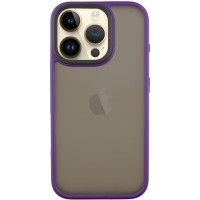 TPU+PC чохол Metal Buttons для Apple iPhone 16 Pro Max (6.9') Темно-фіолетовий/Dark Purple  (ITS-L-00000073090_9)