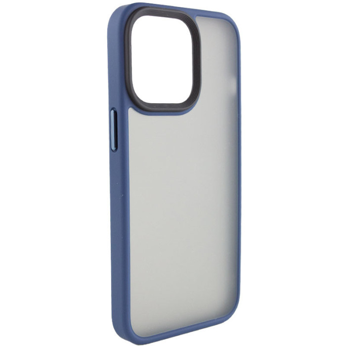 TPU+PC чохол Metal Buttons для Apple iPhone 14  Синій