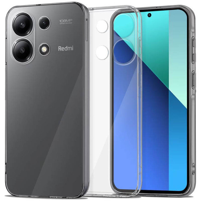 TPU чохол Epik Transparent 1,5mm Full Camera для Xiaomi Redmi Note 13 Pro 4G/Poco M6 Pro 4G/Note 14S Безбарвний (прозорий)