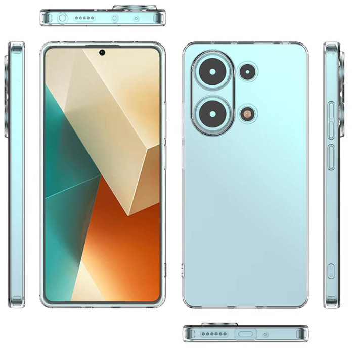 TPU чохол Epik Transparent 1,5mm Full Camera для Xiaomi Redmi Note 13 Pro 4G/Poco M6 Pro 4G/Note 14S Безбарвний (прозорий)
