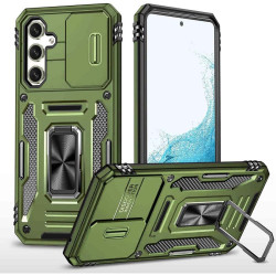 Ударостійкий чохол Camshield Army Ring для Samsung Galaxy S25+/S24+ Оливковий/Army Green  (ITS-L-00000076336_4)