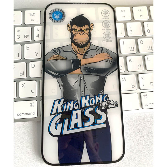 Захисне 2.5D скло King Kong HD для Apple iPhone 16 Pro (6.3') Чорний