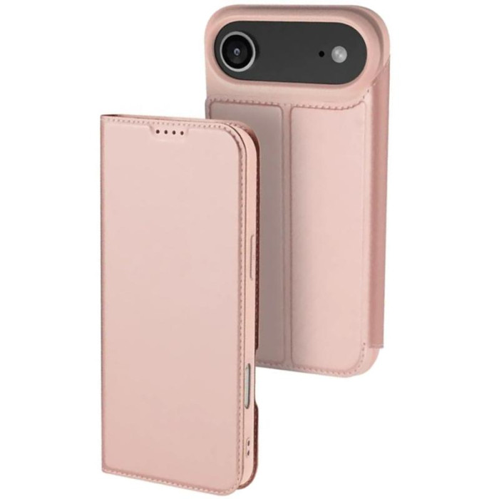 Чохол-книжка Dux Ducis з кишенею для візиток для Apple iPhone 17 Air  Rose Gold