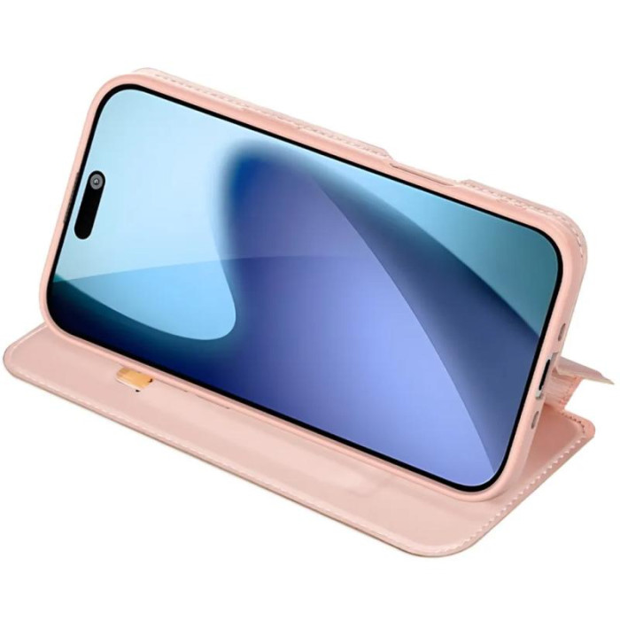 Чохол-книжка Dux Ducis з кишенею для візиток для Apple iPhone 17 Air  Rose Gold