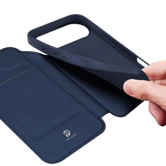 Чохол-книжка Dux Ducis з кишенею для візиток для Apple iPhone 17 Air  Синій