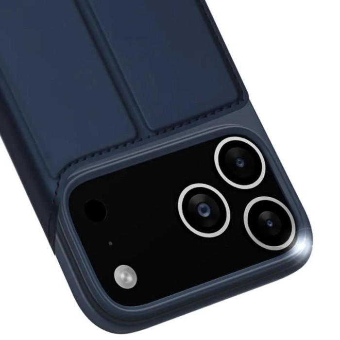Чохол-книжка Dux Ducis з кишенею для візиток для Apple iPhone 17 Pro (6.3') Синій