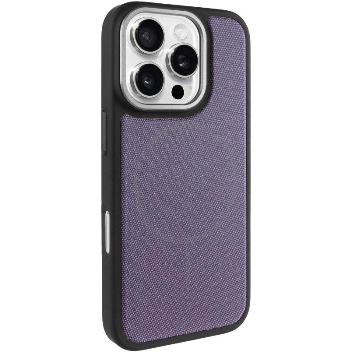 Чохол PC TechWoven Hybrid with MagSafe для Apple iPhone 16 Pro Max (6.9') Black/Purple