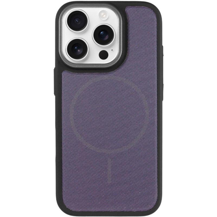 Чохол PC TechWoven Hybrid with MagSafe для Apple iPhone 16 Pro Max (6.9') Black/Purple