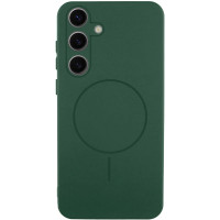 Чохол Silicone Cover Lakshmi Full Camera (AA) з Magnetic Fit для Samsung Galaxy A37 5G Зелений/Dark green