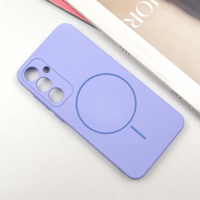 Чохол Silicone Cover Lakshmi Full Camera (AA) з Magnetic Fit для Samsung Galaxy S23 FE Бузковий/Dasheen