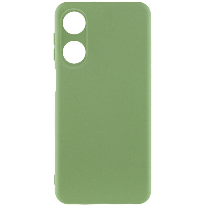 Чохол Silicone Cover Lakshmi Full Camera (A) для Oppo A38/A18 Зелений/Pistachio