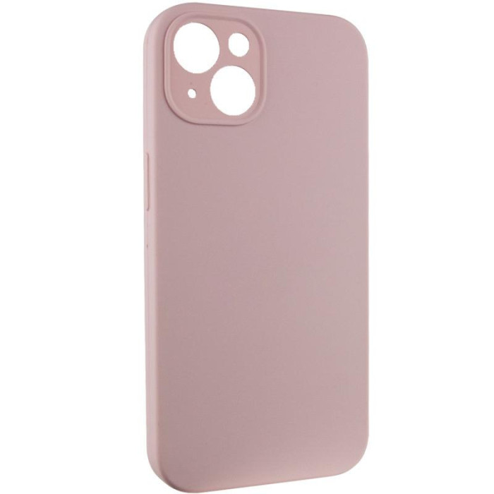 Чохол Silk Full Camera Protective (AA) NO LOGO для Apple iPhone 14  Рожевий/Chalk Pink