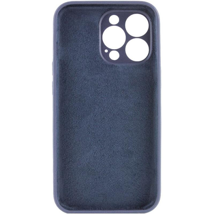 Чохол Silk Full Camera Protective (AA) NO LOGO для Apple iPhone 15 Pro  Темно-синій/Midnight blue