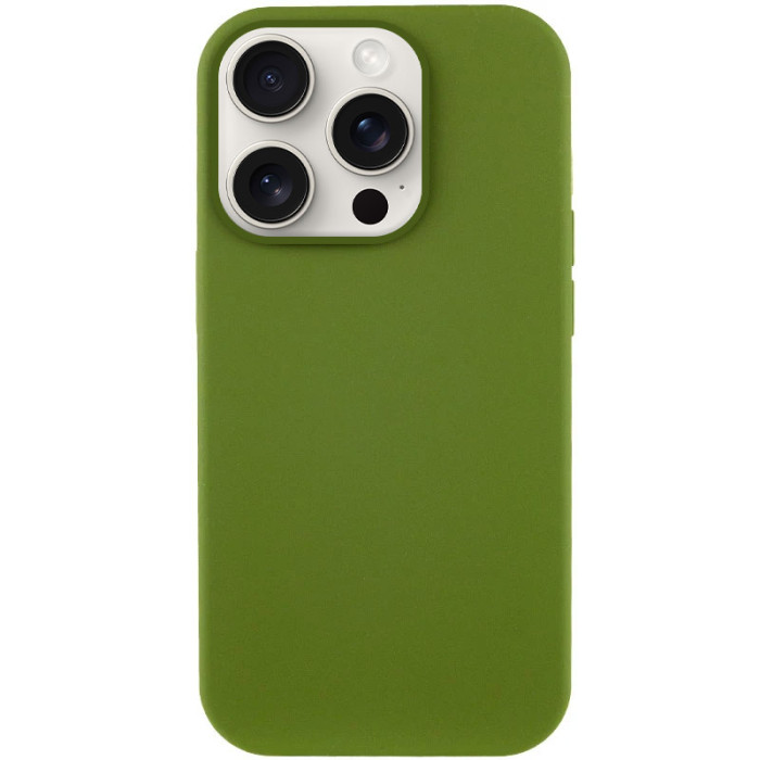 Чохол Silk Full Protective (AA) NO LOGO для Apple iPhone 14 Pro Max Зелений/Dark Olive