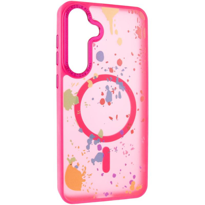 Чохол TPU+PC Flush with MagSafe для Samsung Galaxy S24 FE Barbie Pink
