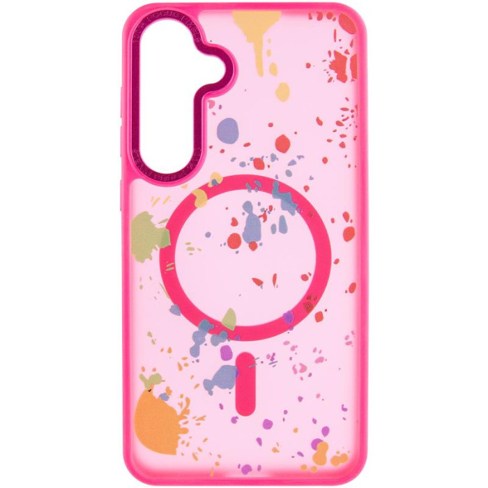 Чохол TPU+PC Flush with MagSafe для Samsung Galaxy S24 FE Barbie Pink