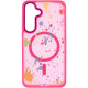Чохол TPU+PC Flush with MagSafe для Samsung Galaxy S24 FE Barbie Pink