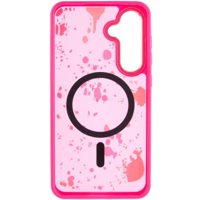 Чохол TPU+PC Flush with MagSafe для Samsung Galaxy S24 FE Barbie Pink