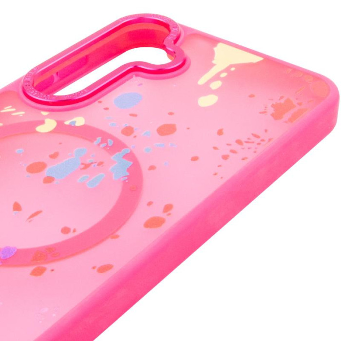 Чохол TPU+PC Flush with MagSafe для Samsung Galaxy S24 FE Barbie Pink