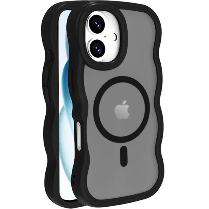 Чохол TPU+PC Undine with MagSafe для Apple iPhone 16  Black