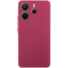 Чохол TPU GETMAN Liquid Silk Full Camera для Xiaomi Redmi Note 14 4G (Europe version) Бордовий/Marsala  (ITS-L-00000077928_1)