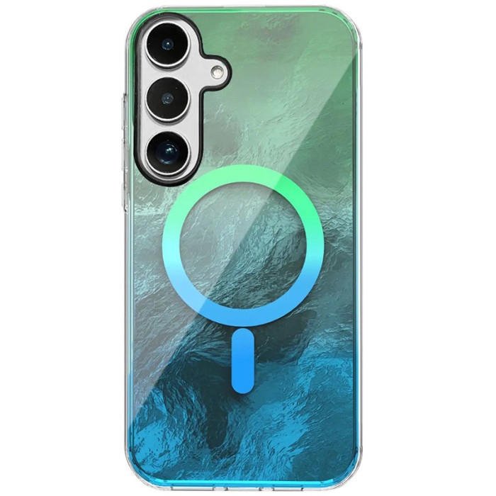 Чохол TPU Shiny Mountain (MagFit) для Samsung Galaxy S23 FE Green/Blue