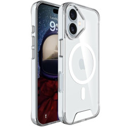 Чохол TPU Space Case with MagSafe для Apple iPhone 17 (6.3') Прозорий  (ITS-L-00000080983_1)