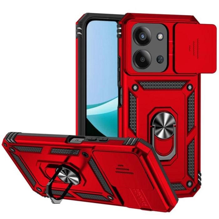 Чохол Ummi Camshield Serge Ring для Xiaomi Redmi 15C (Global)/Poco C85 (Global) Червоний/Red
