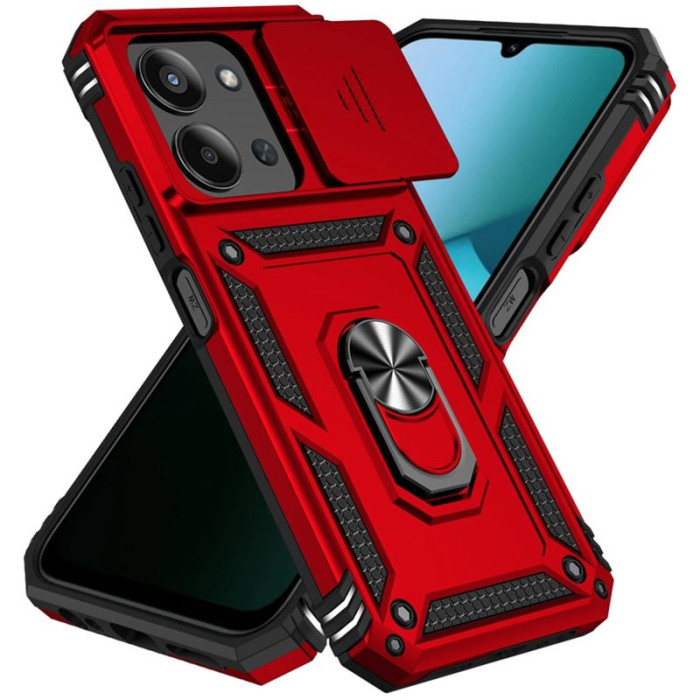 Чохол Ummi Camshield Serge Ring для Xiaomi Redmi 15C (Global)/Poco C85 (Global) Червоний/Red