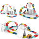 Інтерактивний трек з інерційною машинкою SHT 388 Changeable Trak (184pcs/1CAR) Colorful