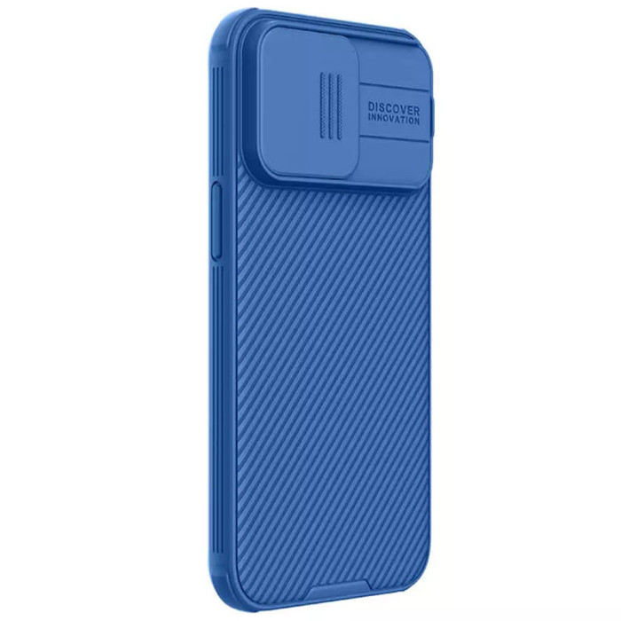 Карбонова накладка Nillkin CamShield Pro для Apple iPhone 15 Pro Max Blue