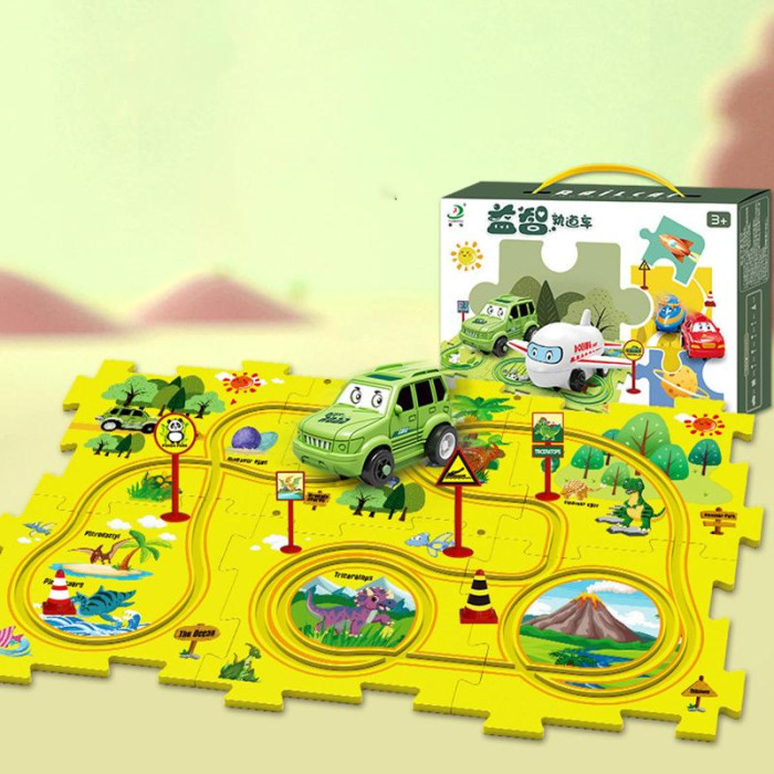 Розвиваюча іграшка-пазл SHT 1103A Dinosaur Park (25pcs) Yellow