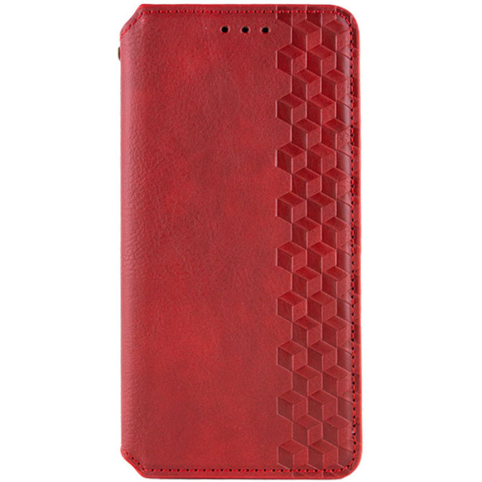 Шкіряний чохол-книжка GETMAN Cubic (PU) для Samsung Galaxy S24 FE Червоний