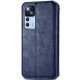 Шкіряний чохол-книжка GETMAN Cubic (PU) для Xiaomi 12T/12T Pro Синій