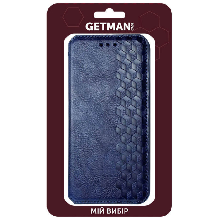 Шкіряний чохол-книжка GETMAN Cubic (PU) для Xiaomi 12T/12T Pro Синій