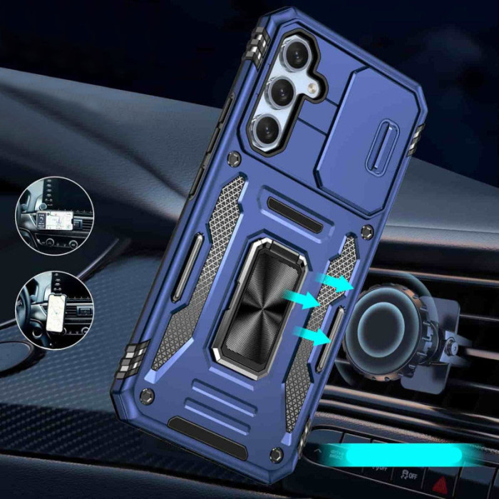 Ударостійкий чохол Camshield Army Ring для Samsung Galaxy A35/A55 Синій/Navy