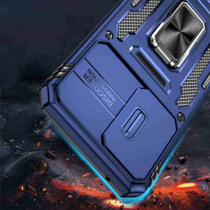 Ударостійкий чохол Camshield Army Ring для Samsung Galaxy A35/A55 Синій/Navy