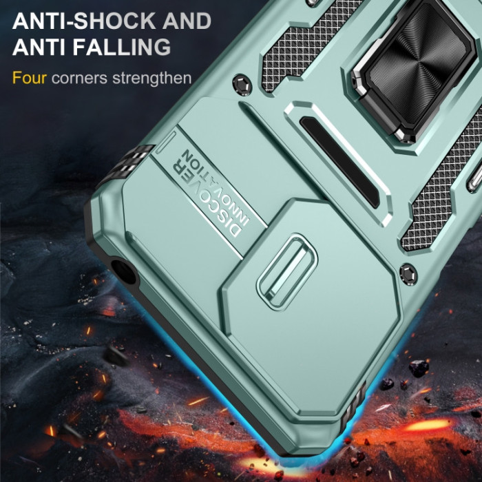 Ударостійкий чохол Camshield Army Ring для Xiaomi Poco X6/Note 13 Pro 5G Зелений/Light Green