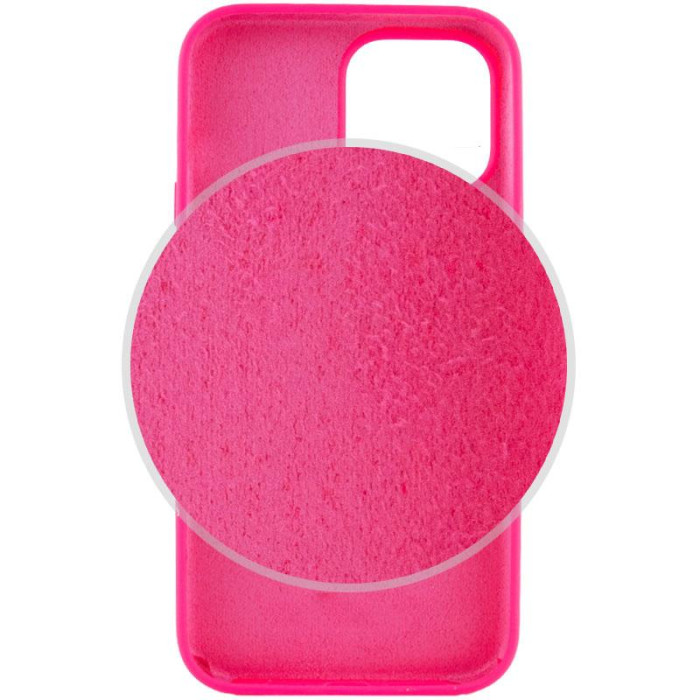 Чохол Silicone Case Full Protective (AA) NO LOGO для Apple iPhone 14 Pro  Рожевий/Barbie pink