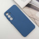 Чохол TPU GETMAN Liquid Silk Full Camera для Samsung Galaxy S24 FE Синій/Navy Blue
