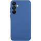 Чохол TPU GETMAN Liquid Silk Full Camera для Samsung Galaxy S24 FE Синій/Navy Blue